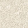 Borastapeter|Tapete Wald Hirsche Fauna Arts and Crafts beige|Tapeten