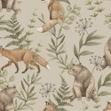Borastapeter|Tapete Kinder nordisch Wald braun hellleinen|Kindertapete