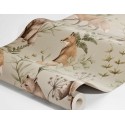 Borastapeter|Wallpaper kids Nordic forest in brown and light linen|Children's