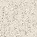 Borastapeter|Papier peint enfant forêt nordique amis lin beige|Jeunesse