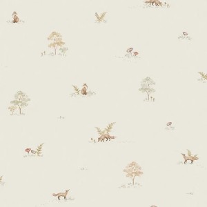 As Creation|Papier Peint pour enfants à pois avec des animaux|Enfants