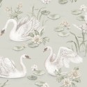 Borastapeter|Wallpaper kids swans green and white|Youth Style