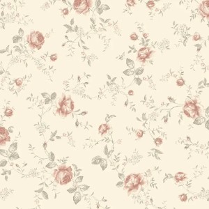 Marburg|Mehrfarbige Tapete mit Blumendruck im Textil-Effekt|Jugend
