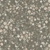 Borastapeter|Papel pintado infantil floral denso marrón y rosa empolvado|Papel Pintado