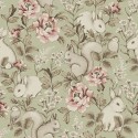 Borastapeter|Papier peint enfant forêt magique vert rose|Enfants