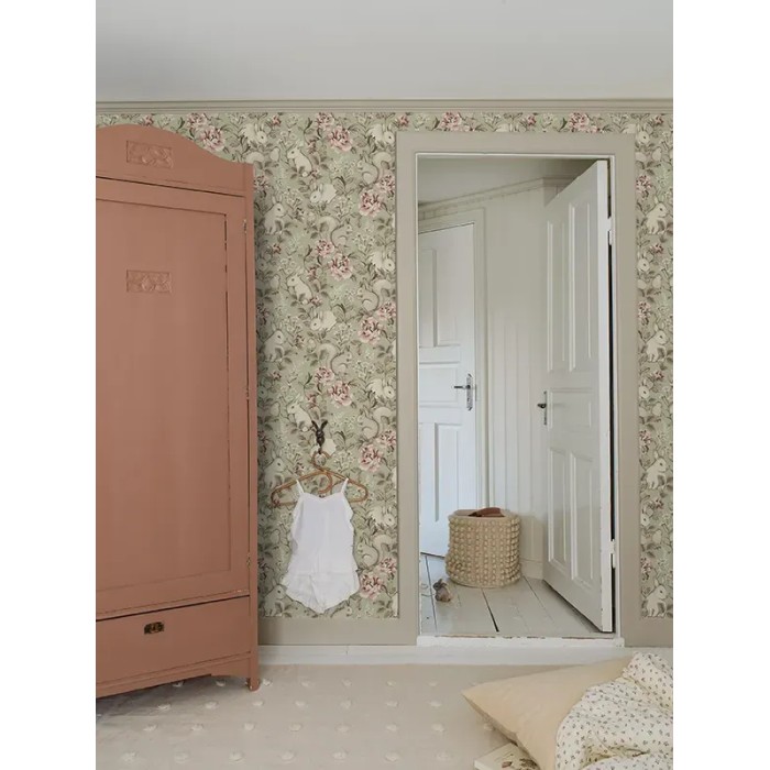 Borastapeter|Wallpaper kids magic forest green and pink|Children's