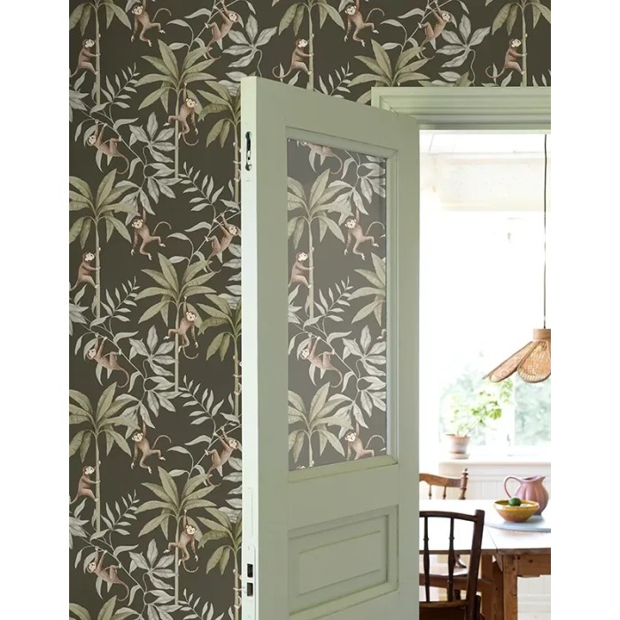 Borastapeter|Papel pintado infantil monos y palmeras|Infantil