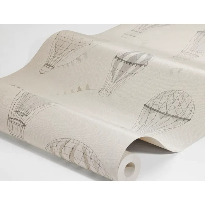 Papel pintado infantil carrera de globos aerostáticos - Borastapeter Newbie 6941