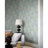 Borastapeter|Wallpaper floral Valborg sky blue and yellow|Wallpaper
