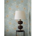 Borastapeter|Wallpaper floral Valborg sky blue and yellow|Wallpaper