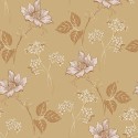 Papel pintado floral Valborg ocres y rosass - Borastapeter Swedish Grace 5502