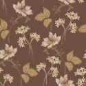 Borastapeter|Wallpaper floral Valborg dark brown and delicate pink|Wallpaper