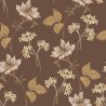 Borastapeter|Wallpaper floral Valborg dark brown and delicate pink|Wallpaper