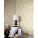 Borastapeter|Tapete floral Valborg neutral braun grau|Tapeten