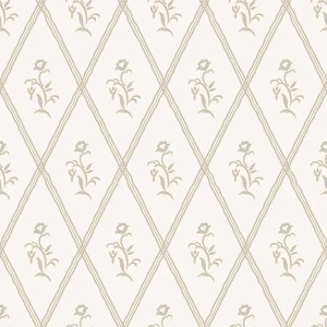 Casamance|Papel pintado geométrico rombos verde brillo metalizado|Rombos