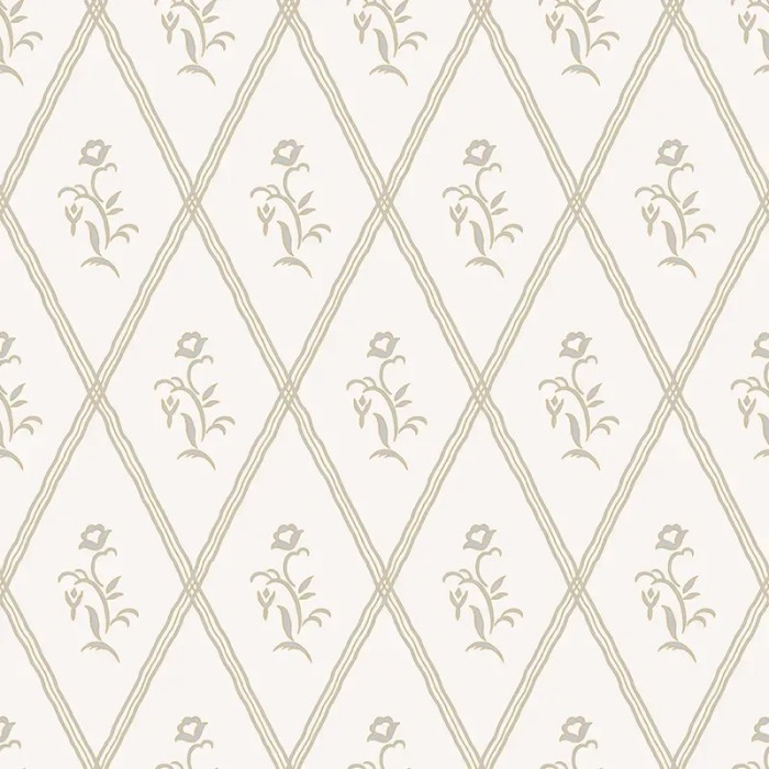 Borastapeter|Papel pintado vintage Signe azul claro y dorado cáscara de huevo|Rombos
