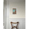 Borastapeter|Wallpaper vintage Signe light blue and eggshell gold|Rhombus