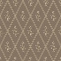 Borastapeter|Wallpaper vintage Signe dark brown and beige|Rhombus