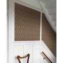 Borastapeter|Papier peint vintage Signe brun foncé beige|Losanges