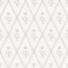 Borastapeter|Wallpaper vintage Signe grey and classic white|Rhombus