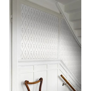 Grandeco|Art Deco geometrische Tapete Beige und Grün|Geometrisch 2