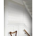 Borastapeter|Papier peint vintage Signe gris blanc classique|Losanges