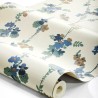 Borastapeter|Papier peint floral Vera bleu brumeux brun bleu sarcelle|Papier Peint
