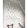 Borastapeter|Tapete floral Vera grau beige goldakzente|Tapeten