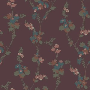 Casadeco|Papier peint uni orange, effet textile denim|Papier Peint