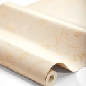 Borastapeter|Papier peint floral Elsie doré rose romantique|Papier Peint