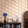 Borastapeter|Wallpaper geometric Mimi sand tones and apricot pink|Figurative