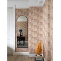 Borastapeter|Wallpaper geometric Mimi sand tones and apricot pink|Figurative