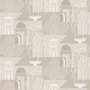 Caselio|Art Deco wallpaper in green and gold|Art Deco