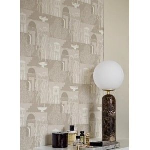Caselio|Art Deco wallpaper in green and gold|Art Deco 2