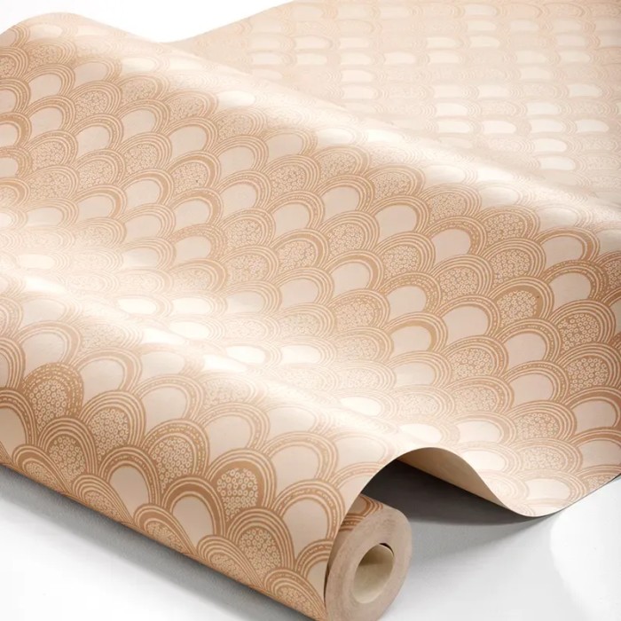 Borastapeter|Wallpaper geometric Birgit terracotta and apricot|Wallpaper