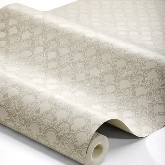 Borastapeter|Tapete geometrisch Birgit Ton grau beige|Romantisch