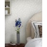 Borastapeter|Wallpaper geometric Birgit white and silver arches|Romantic