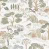 Borastapeter|Papier peint Diana vert olive terre cuite beige|Figuratif