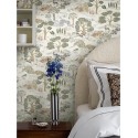 Borastapeter|Wallpaper Diana olive green terracotta and beige|Figurative