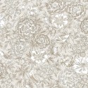 Borastapeter|Papier peint floral Dagmar beige gris neutre oiseaux|Papier Peint