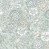 Borastapeter|Tapete floral Dagmar kühlblau beige blaugrün|Romantisch