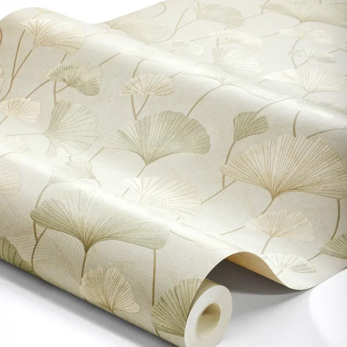 Borastapeter|Tapete Sophia kühlgrün beige gold|Modern