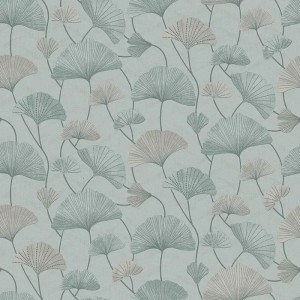 Rasch|Papier peint fleurs japonaises bleu cerisier en fleur|Fleurs Japonaises