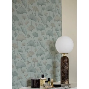 Rasch|Papier peint fleurs japonaises bleu cerisier en fleur|Fleurs Japonaises 2