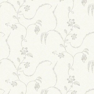 Papeldecor|Tapete Retro-Blumenmuster Gelb|Tapeten