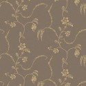 Borastapeter|Papier peint floral Elsie brun foncé motif doré|Papier Peint