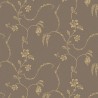 Borastapeter|Papier peint floral Elsie brun foncé motif doré|Papier Peint