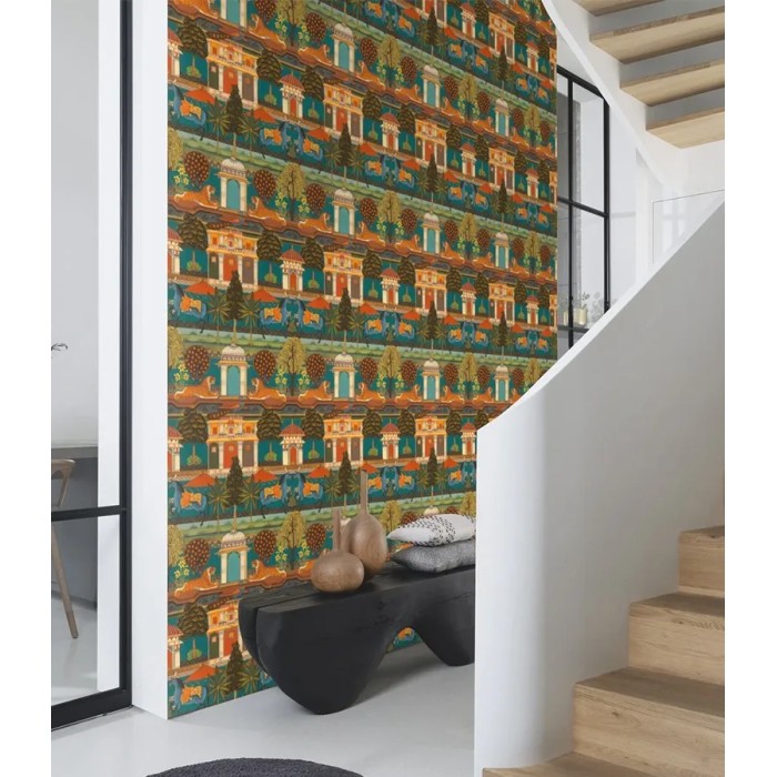 Rasch|Papel pintado estilo hindú, Palacio Maharajá|Papel Pintado