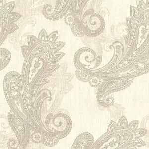 Grandeco|Ornamentale Medaillons weiß Tapete|Damast