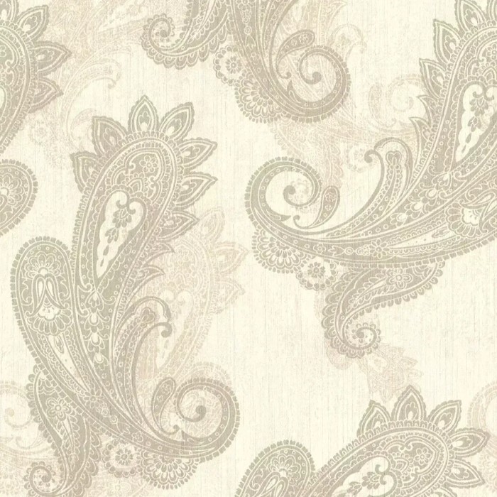 Rasch|Papel pintado elegante patrón cachemira beige|Damasco